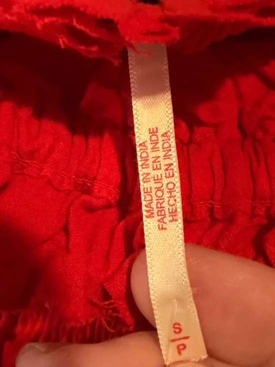 Free People All The Things Set Scarlet Glow Red Crop Top Skirt Set NWT Size S - Picture 8 of 9